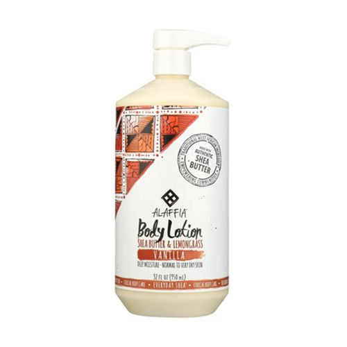 Alaffia Body Lotion  Vanilla  32 Oz