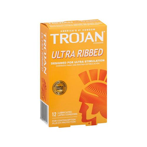 Trojan™ Premium Latex Condoms Ultra Ribbed 00022600947523 Basic male condom, Hevea-latex