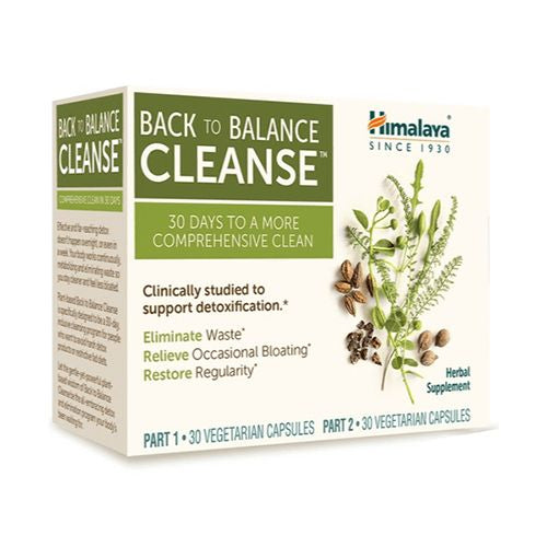 Himalaya Back to Balance Cleanse for Detox  Colon Cleanse  Relief from Occasional Bloating & Constipation  Non-GMO & Plant Based  300 mg & 450 mg  2-Part Kit  30 Capsules Each  1 Month Supply