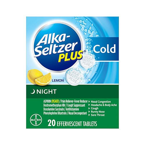 Alka-Seltzer Plus Multi-Symptom Cold Night / TABLET, EFFERVESCENT