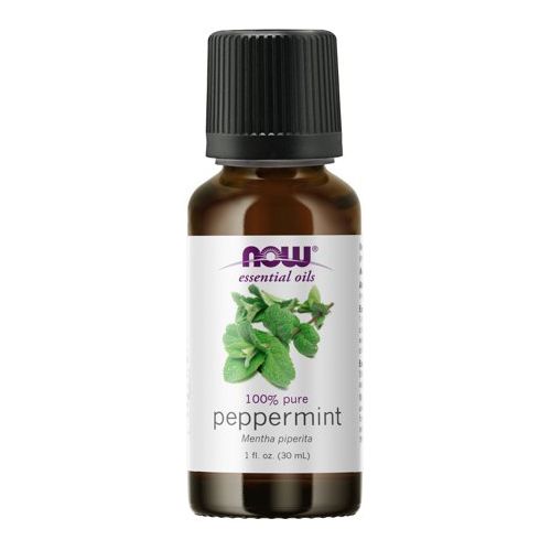 NOW Essential Oils  Peppermint Oil  Steam Distilled  100% Pure  Vegan  Child Resistant Cap  1-Ounce