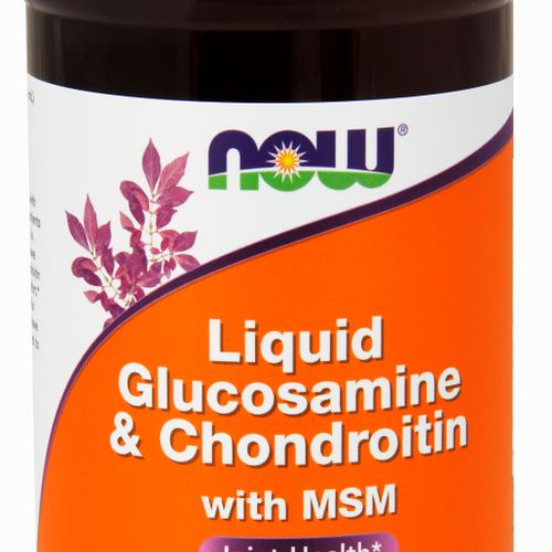 NOW Supplements  Glucosamine & Chondroitin with MSM  Liquid  Joint Health  Mobility and Comfort*  16-Ounce