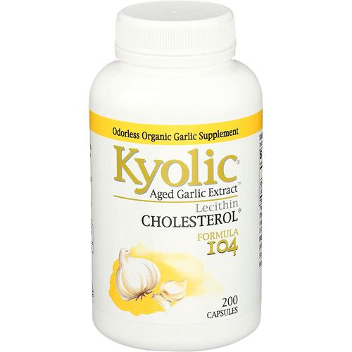 Formula 104 for Cholesterol with Lecithin by Kyolic 100 Capsules