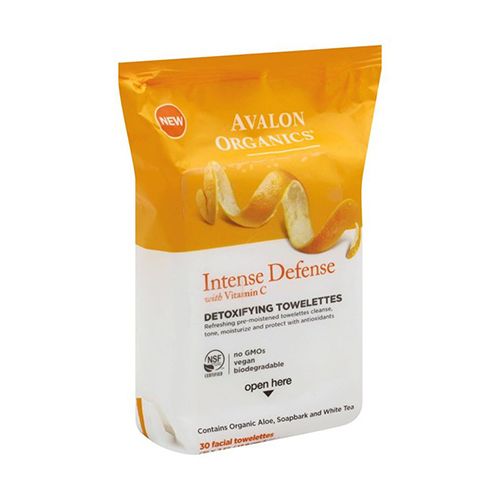 Avalon Organics:Vitamin C Detoxifying Towelettes 30 count