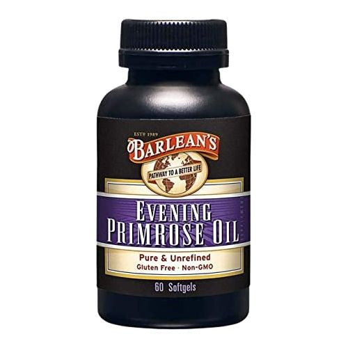 Barlean s Evening Primrose Oil Softgels with Gamma-Linolenic Acid - 60 Count