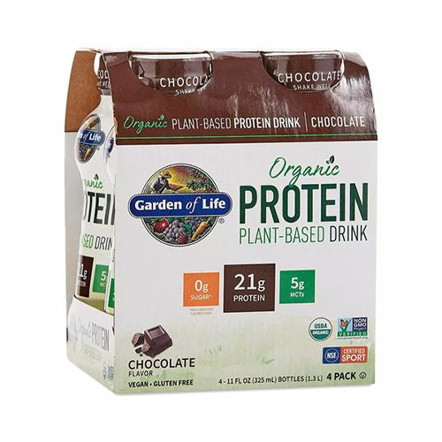 Lot of 16 Bottles Organic Plant-Based Protein Drink Chocolate 4-4 Packs BB 01/22