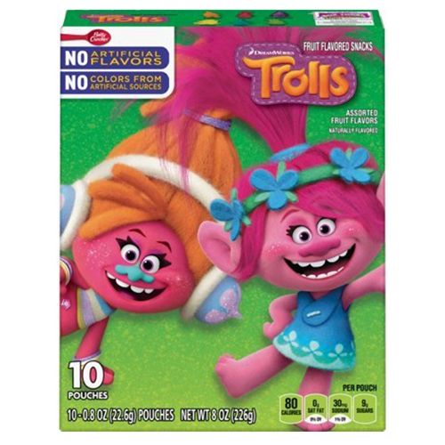 Betty Crocker Troll Fruit Snacks 10 Count