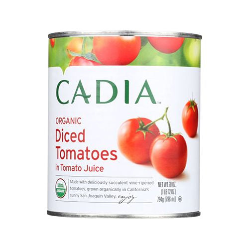 CADIA, ORGANIC DICED TOMATOES IN TOMATO JUICE