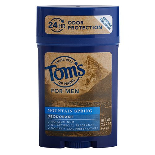 Tom s Of Maine Natural Aluminum-Free Deodorant  Mountain Spring  2.25 Oz