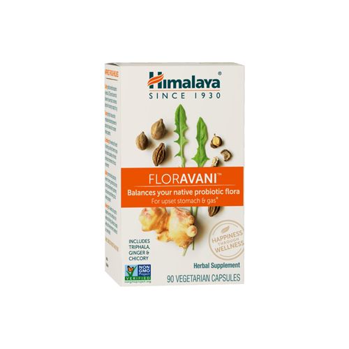 Himalaya FlorAvani  Balances Your Probiotic Flora  for Digestion  Gas  Nausea & Heartburn Relief  271 mg  90 Caps  1 Month Supply