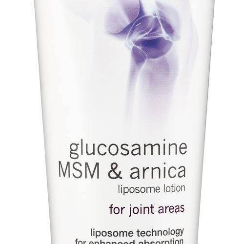 NOW Solutions  Glucosamine  MSM and Arnica Liposome Lotion  For Joint Areas  Liposome Technology for Enhanced Absorption  8-Ounce