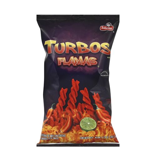 Sabritas Flavored Corn Snacks Turbo Flamas 8.25 Oz