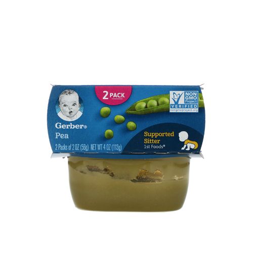 Gerber 1st Foods Pea Baby Food, 2 oz Tubs