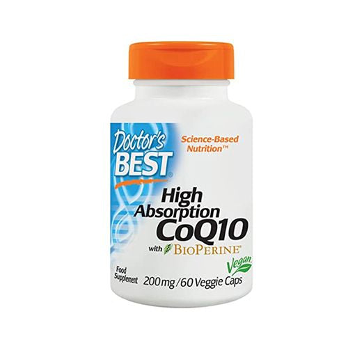 Doctor s Best High Absorption CoQ10 + BioPerine Capsules  200 Mg  60 Ct