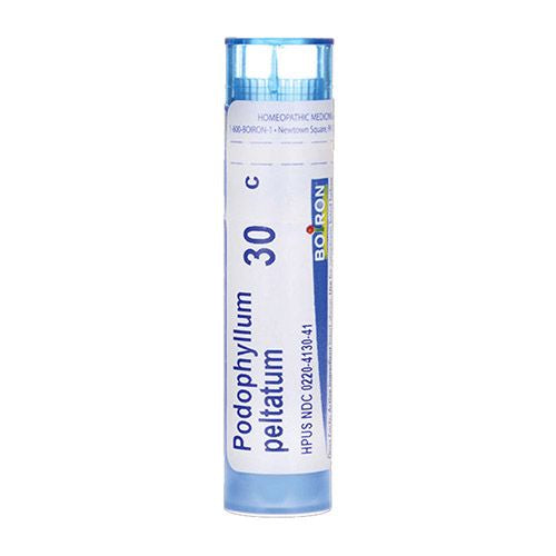 Boiron Podophyllum Peltatum 30C  Homeopathic Medicine for Diarrhea With Intestinal Growling And Pain  80 Pellets