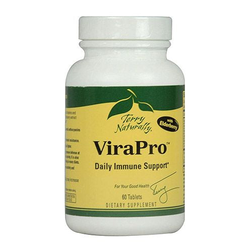 Terry Naturally ViraPro - 60 Tablets - Powerful Immune Support Supplement  With Elderberry (Sambucus