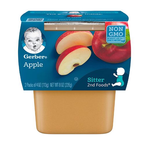 Gerber 2nd Foods Apple Baby Food, 4 oz Tub