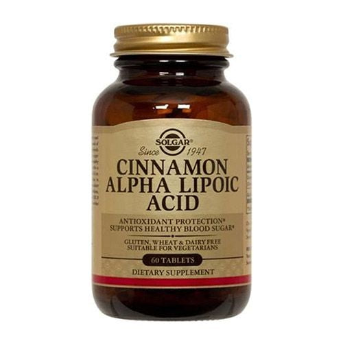 Cinnamon Alpha Lipoic Acid  60 Tablets  Solgar
