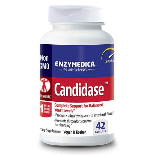 Enzymedica  Candidase  42 Capsules  Enzyme Supplement to Support Balanced Yeast Levels and Digestive Health  Vegan  21 Servings