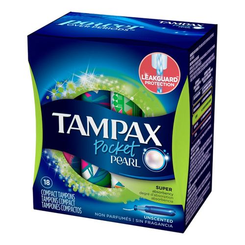 TAMPAX POCKET PEARL SUPER 18CT