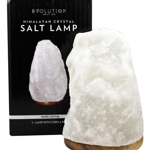(Price/each)Evolution Salt - Salt Lamp Natural White Sml - 6 LB