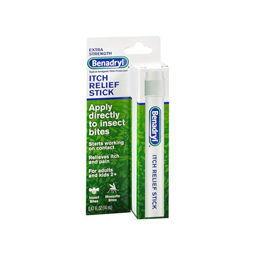 Benadryl Extra Strength Itch Relief Stick  Travel Size  0.47 fl. oz