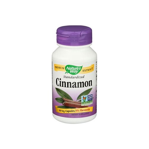 Nature s Way Cinnamon Standardized Non-GMO Project verified  Tru-ID? Certified  60 Ct