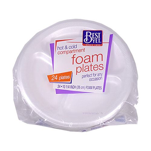Best Yet Foam Plates - 24 Ct