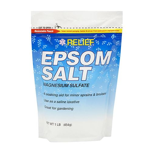 New 820602  Relief Md Epsom Salt 1Lb Magnesium Sulfa (12-Pack) Pain Reliever Fever Reducer Cheap Wholesale Discount Bulk Health And Beauty Pain Reliever Fever Reducer Pharmacy