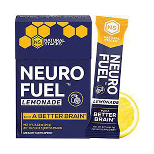 Natural Stacks Neuro Fuel, Lemonade, 20 Stick Packs, 0.17 oz ( 4.7 g) Each