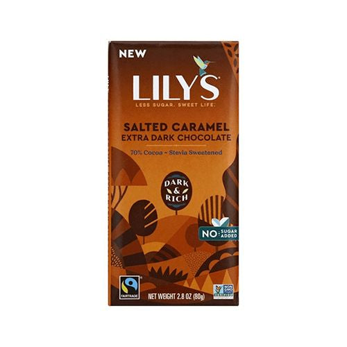 Lily s - Extra Dark Chocolate Bar 70% Cocoa Salted Caramel - 2.8 oz.