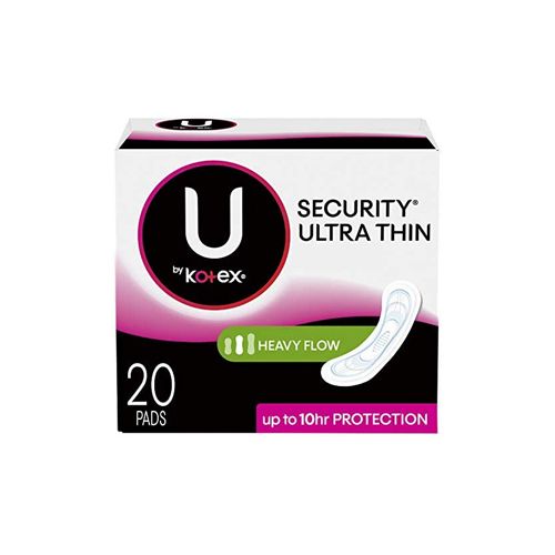 U by Kotex Clean & Secure Ultra Thin Pads  Heavy Absorbency  20 Count