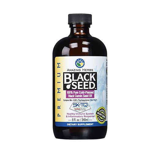 Amazing Herbs, Oil Black Seed Premium - 8floz