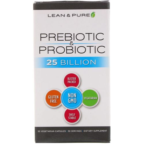 Lean & Pure Prebiotic & Probiotic Complete  25 Billion  30 Vegetarian Capsules
