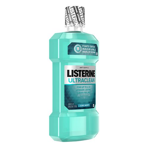 Listerine Ultraclean Antiseptic Mouthwash  Oral Care for Gingivitis  Cool Mint  1 L