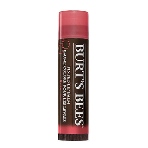 Burt s Bees 100% Natural Tinted Lip Balm  Rose with Shea Butter & Botanical Waxes - 1 Tube