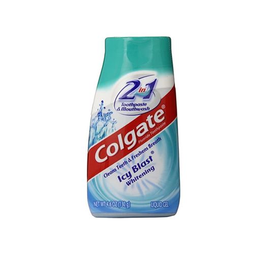 Colgate 2-in-1 Whitening Toothpaste Gel and Mouthwash  Icy Blast - 4.6 Ounce