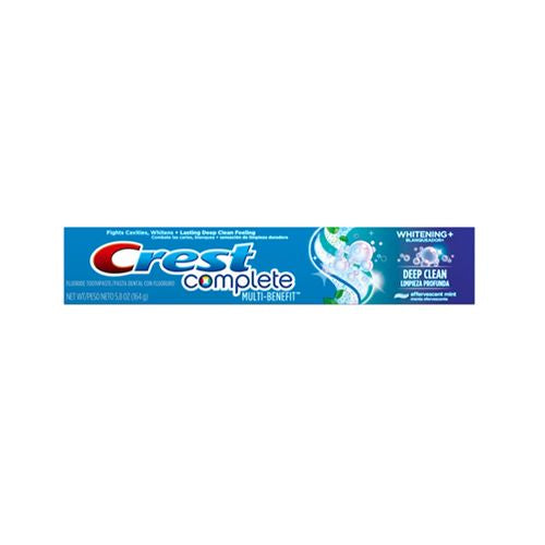 Crest Complete Multi-Benefit Whitening + Deep Clean Toothpaste, Effervescent Mint, 5.8 ounce