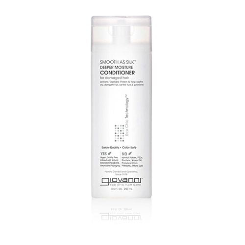 Giovanni Smooth As Silk Deeper Moisture Conditioner  Soothing  for Dry  Damaged Hair  Sulfate Free  No Parabens  8.5 fl oz