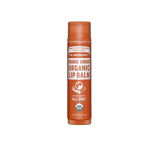 Dr. Bronner s Organic Lip Balm Orange Ginger  0.15 OZ