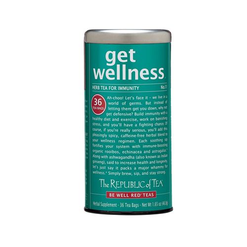 The Republic Of Tea Be Well Red Rooibos Tea - Get Wellness - No. 11 Herbal Tea For Immunity, 36 Tea Bag Tin (B00YGSERX8)