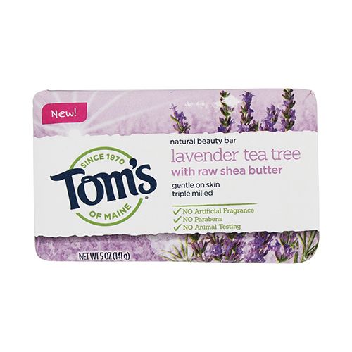 Tom s of Maine Natural Bar Soap  Lavender & Shea with Raw Shea Butter  5 oz