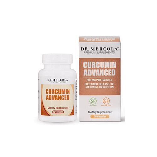 Dr. Mercola Curcumin Advanced  500mg  30 Servings (30 Capsules)  Curcumin Supplements