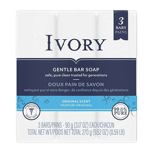 Ivory Gentle Bar Soap  Original Scent  3.17 oz.  3 Count
