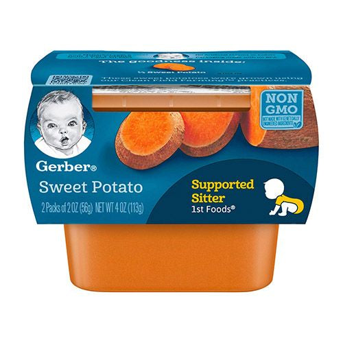 Gerber 1st Foods Sweet Potato Baby Food, 2 oz Tub