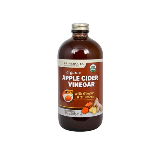 Organic Apple Cider Vinegar, Spicy, 16 Oz (473 Ml) - Dr. Mercola