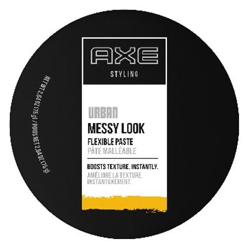 AXE Texturising Hair Paste Pomade  Messy Look Medium Hold Flexible  Easy to Use Natural Finish for Short to Mid-Length Hair  2.64 oz