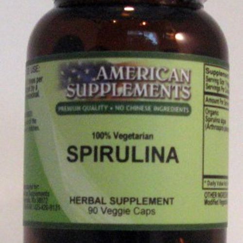 Spirulina No Chinese Ingredients American Supplements 90 VCaps