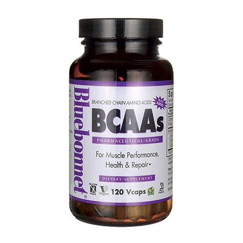 BCAAs 4:1:1 Ratio  120 Vegetable Capsules  Bluebonnet Nutrition