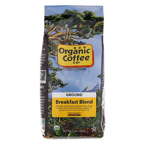 Organic Coffee Company Ground Coffee Breakfast Blend, 12 Oz